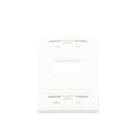 Placa de Pared Modular MAX, de 2 Salidas, Color Blanco, Versión Bulk (Sin Empaque Individual)