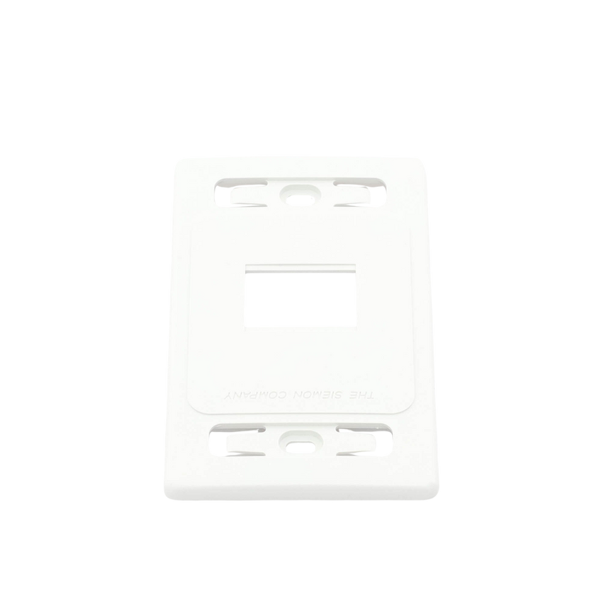 Placa de Pared Modular MAX, de 2 Salidas, Color Blanco, Versión Bulk (Sin Empaque Individual)