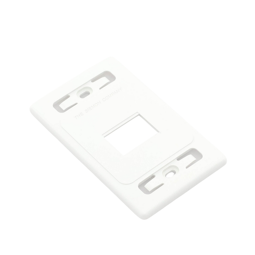 Placa de Pared Modular MAX, de 2 Salidas, Color Blanco, Versión Bulk (Sin Empaque Individual)
