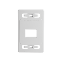 Placa de pared modular MAX, de 2 salidas, color blanco, version bulk (Sin Empaque Individual)