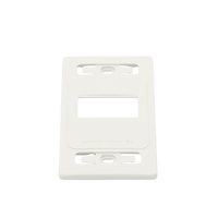 Placa de Pared Modular MAX, de 3 Salidas, Color Blanco, Versión Bulk (Sin Empaque Individual)