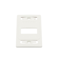 Placa de Pared Modular MAX, de 3 Salidas, Color Blanco, Versión Bulk (Sin Empaque Individual)