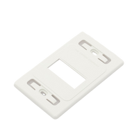 Placa de Pared Modular MAX, de 3 Salidas, Color Blanco, Versión Bulk (Sin Empaque Individual)