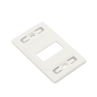 Placa de Pared Modular MAX, de 3 Salidas, Color Blanco, Versión Bulk (Sin Empaque Individual)