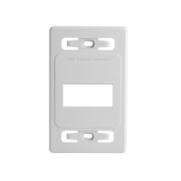 Placa de pared modular MAX, de 3 salidas, color blanco, version bulk (Sin Empaque Individual)