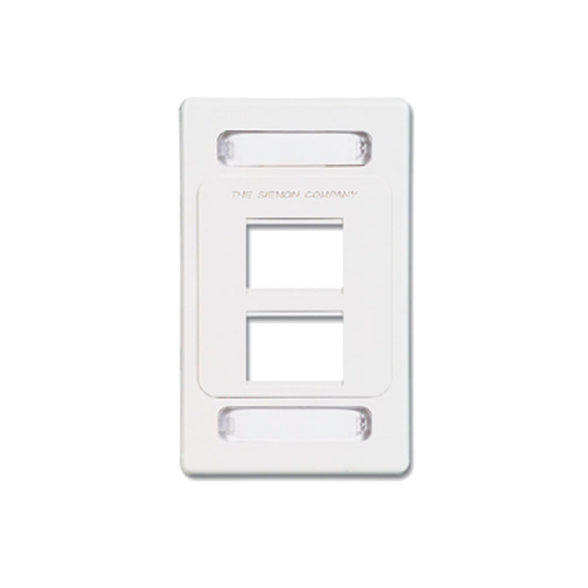 Placa de pared modular MAX, de 4 salidas, color blanco