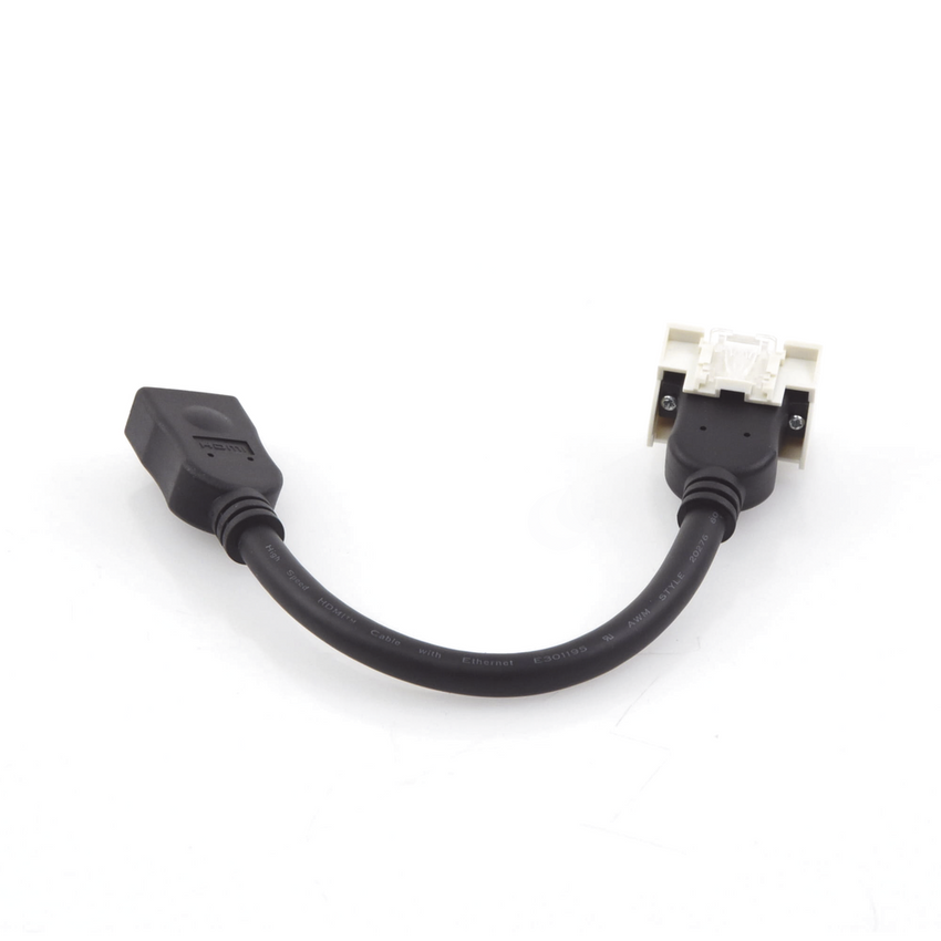 Adaptador HDMI con Pigtail Hembra-Hembra, Para V�deo 720, 1080p, 4K UHD Compatible con Faceplates MAX Siemon de 2 Salidas, Color Blanco