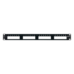 Patch Panel MAX Modular (vacío), de 24 Puertos, Plano, 1UR