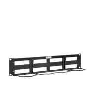 PATCH PANEL MAX VACIO ID VERTICAL UTP 48 PTOS PLANO 2U NEGRO