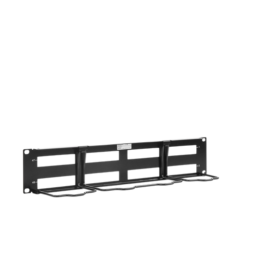 PATCH PANEL MAX VACIO ID VERTICAL UTP 48 PTOS PLANO 2U NEGRO