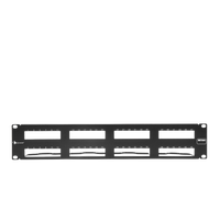 PATCH PANEL MAX VACIO ID VERTICAL UTP 48 PTOS PLANO 2U NEGRO