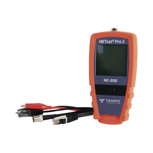 Probador Profesional para cable UTP, STP y Cable Coaxial (NETcat® Pro2) con Pantalla táctil retroiluminada