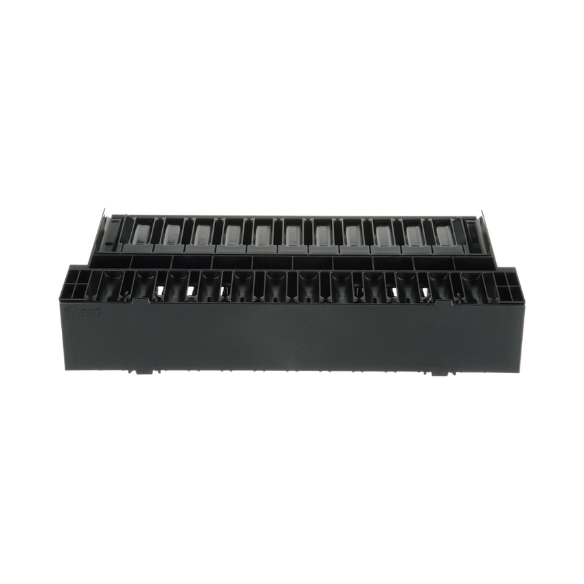 Organizador de Cables Horizontal NetManager, Doble (Frontal y Posterior), Para Rack de 19in, 2UR