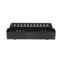 Organizador de Cables Horizontal NetManager, Doble (Frontal y Posterior), Para Rack de 19in, 2UR