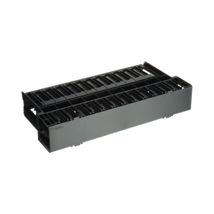 Organizador de Cables Horizontal NetManager, Doble (Frontal y Posterior), Para Rack de 19in, 2UR