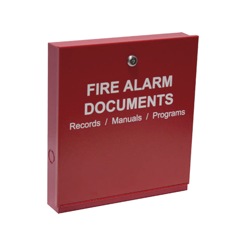Gabinete para documentos del sistema de alarma contra incendios