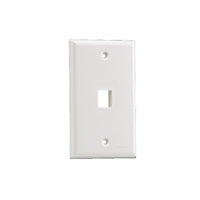 Placa de Pared Vertical, Salida Para 1 Puerto Keystone, Color Blanco