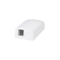 Caja de Montaje en Superficie, Para 2 Módulos Keystone, Color Blanco