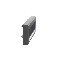 Placa de Mobiliario Modular Estándar, Salidas Para 4 Puertos Keystone, Color Negro