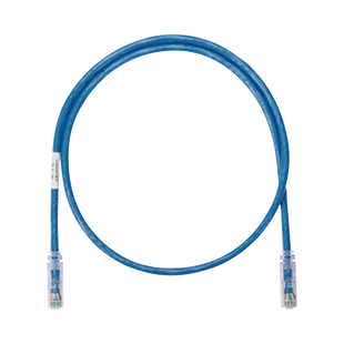 Cable de Parcheo UTP Categoría 5e, con Plug Modular en Cada Extremo - 0.3 Metros (1 Pie) - Azul