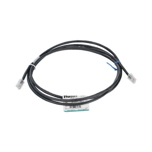 Cable de Parcheo UTP Categoría 5e, con Plug Modular en Cada Extremo - 2 Metros (6.56 Pies) - Negro