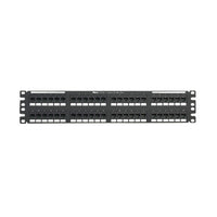 Panel de Parcheo de Impacto 110, Plano, Categoría 5e, de 48 Puertos, 2UR