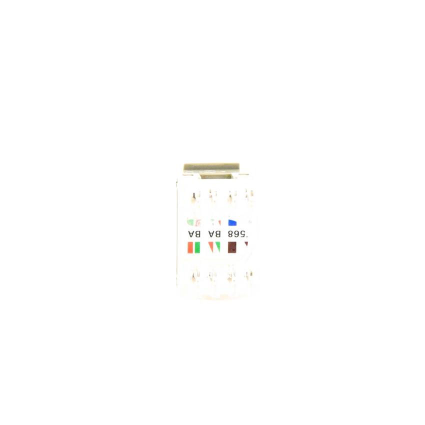 Conector Jack Estilo 110 (de Impacto), Tipo Keystone, Categoría 6, de 8 Posiciones y 8 Cables, Color Gris