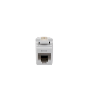 Conector Jack Estilo 110 (de Impacto), Tipo Keystone, Categoría 6, de 8 Posiciones y 8 Cables, Color Blanco