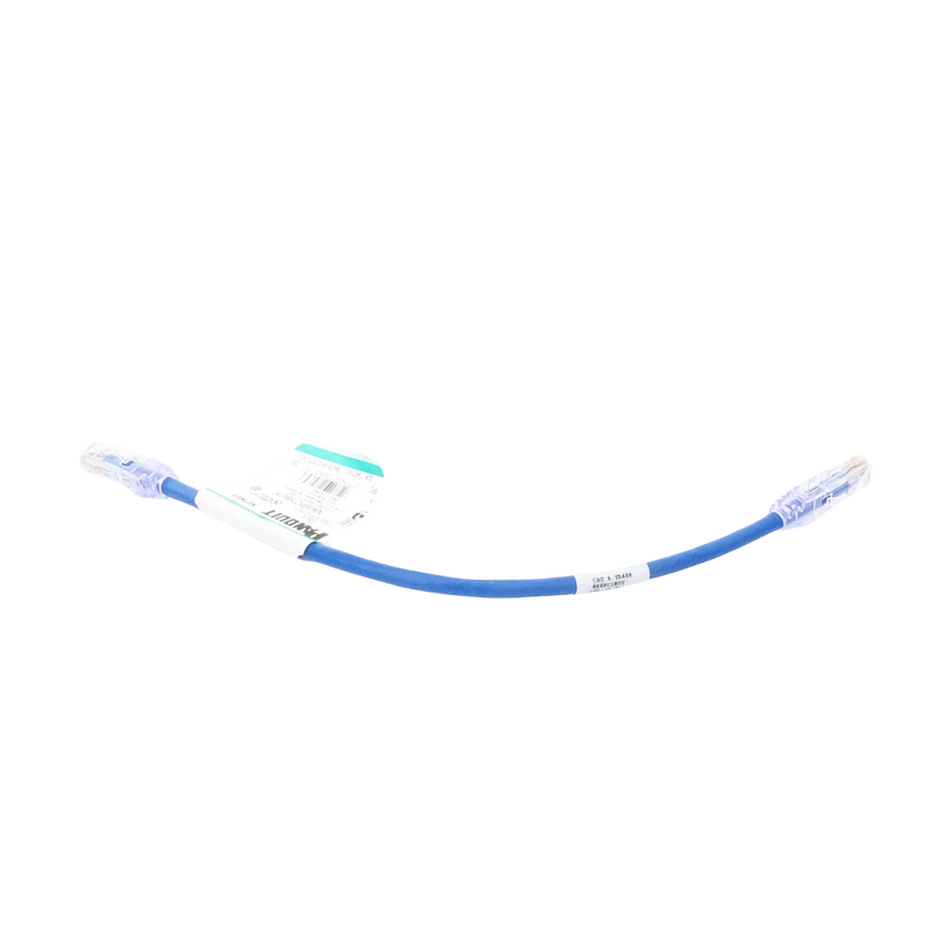 Cable de Parcheo UTP Categoría 6, con Plug Modular en Cada Extremo - 0.3 Metros (1 Pie) - Azul