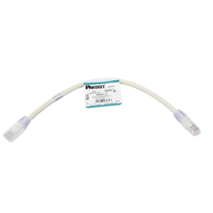 Cable de parcheo UTP Categoría 6, con plug modular en cada extremo - 1 ft (30.48 cm) - Blanco