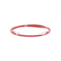 Cable de Parcheo UTP Categoría 6, con Plug Modular en Cada Extremo - 1 Metro (3.28 Pies) - Rojo