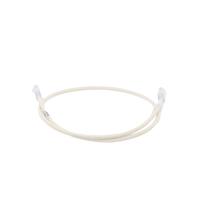 Cable de Parcheo UTP Categoría 6, con Plug Modular en Cada Extremo - 1 Metro (3.28 Pies) - Blanco Mate