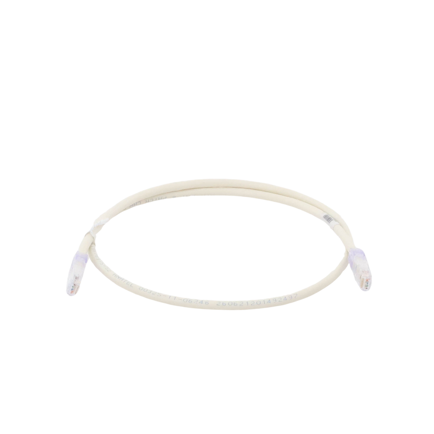 Cable de Parcheo UTP Categoría 6, con Plug Modular en Cada Extremo - 1 Metro (3.28 Pies) - Blanco Mate