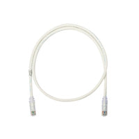 Cable de Parcheo UTP Categoría 6, con Plug Modular en Cada Extremo - 6 Metros (19.69 Pies) - Blanco Mate