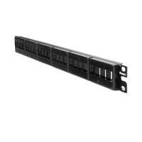 Panel de Parcheo Modular Keystone (Sin Conectores), de 24 Puertos, Espacio Para Identificación con Etiqueta Adhesiva, 1UR