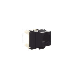 Conector Jack Estilo 110 (de Impacto), Tipo Keystone, Categoría 5e, de 8 Posiciones y 8 Cables, Color Negro