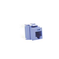Conector Jack Estilo 110 (de Impacto), Tipo Keystone, Categoría 5e, de 8 Posiciones y 8 Cables, Color Azul