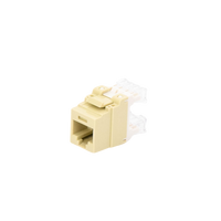 Conector Jack Estilo 110 (de Impacto), Tipo Keystone, Categoría 5e, de 8 Posiciones y 8 Cables, Color Marfil