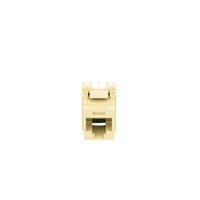 Conector Jack Estilo 110 (de Impacto), Tipo Keystone, Categoría 5e, de 8 Posiciones y 8 Cables, Color Marfil