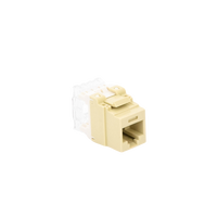Conector Jack Estilo 110 (de Impacto), Tipo Keystone, Categoría 5e, de 8 Posiciones y 8 Cables, Color Marfil