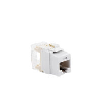 Conector Jack Estilo 110 (de Impacto), Tipo Keystone, Categoría 5e, de 8 Posiciones y 8 Cables, Color Blanco