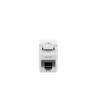 Conector Jack Estilo 110 (de Impacto), Tipo Keystone, Categoría 5e, de 8 Posiciones y 8 Cables, Color Blanco