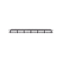 Panel de Parcheo Modular Keystone (Sin Conectores), Numerado y Espacio para Etiquetas, de 24 Puertos, 1UR