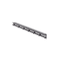 Panel de Parcheo Modular Keystone (Sin Conectores), Numerado y Espacio para Etiquetas, de 24 Puertos, 1UR