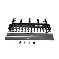 Organizador de Cables Horizontal NetManager de Alta Densidad, Doble (Frontal y Posterior), Para Rack de 19in, 1UR, Color Negro