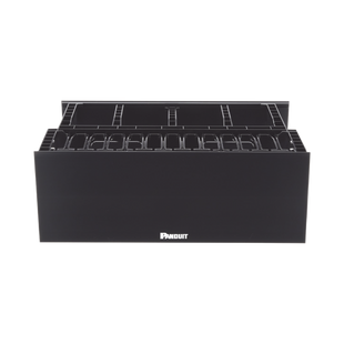 Organizador de Cables Horizontal NetManager de Alta Densidad, Doble (Frontal y Posterior), Para Rack de 19in, 4UR