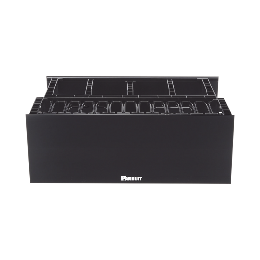 Organizador de Cables Horizontal NetManager de Alta Densidad, Doble (Frontal y Posterior), Para Rack de 19in, 4UR