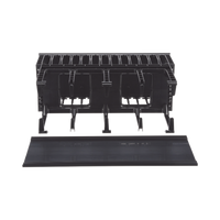 Organizador de Cables Horizontal NetManager de Alta Densidad, Doble (Frontal y Posterior), Para Rack de 19in, 4UR