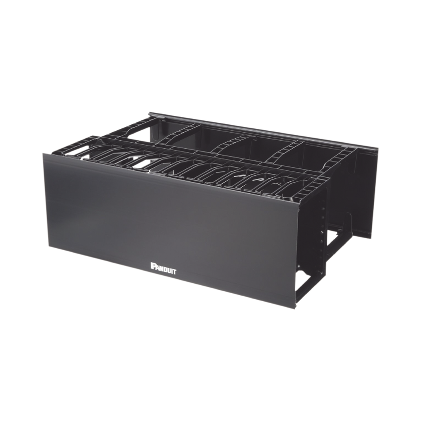 Organizador de Cables Horizontal NetManager de Alta Densidad, Doble (Frontal y Posterior), Para Rack de 19in, 4UR