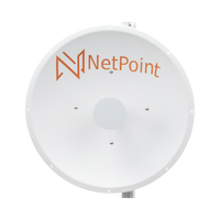 Antena Direccional de alto rendimiento / diámetro  de 60 cm / 4.9-6.4 GHz / Ganancia 30 dBi / SLANT de 45 ° y 90 ° / Ideal para 30 km / Conector N-Hembra / Montaje  y jumpers incluidos.